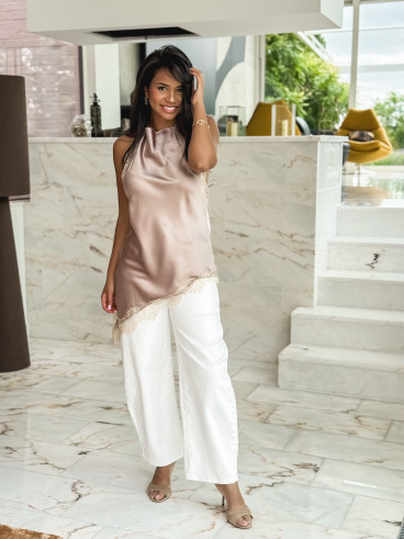 Blouse Soline - Taupe