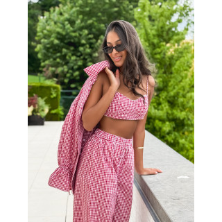 Brassière Vichy Sahna - Rouge