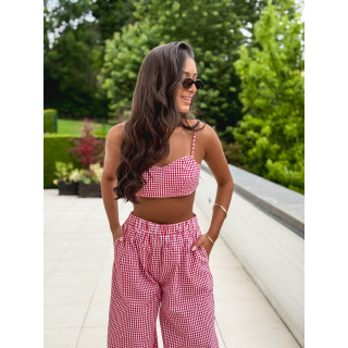 Brassière Vichy Sahna - Rouge