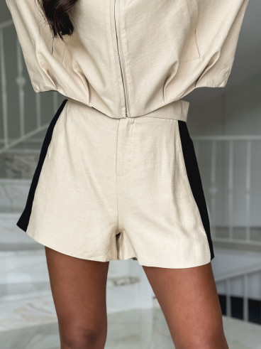 Short Galla - Beige/Noir