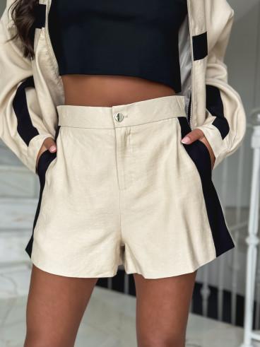 Short Galla - Beige/Noir
