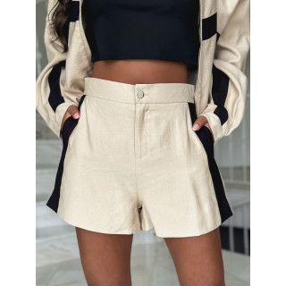 Short Galla - Beige/Noir