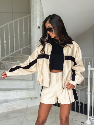 Short Galla - Beige/Noir