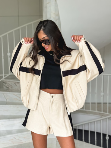 Veste Galla - Beige/Noir Veste Galla - Beige/Noir