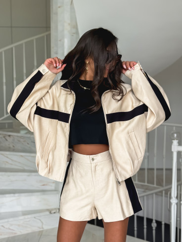 Veste Galla - Beige/Noir Veste Galla - Beige/Noir