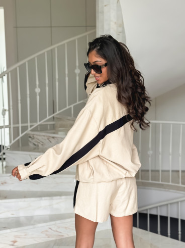 Veste Galla - Beige/Noir