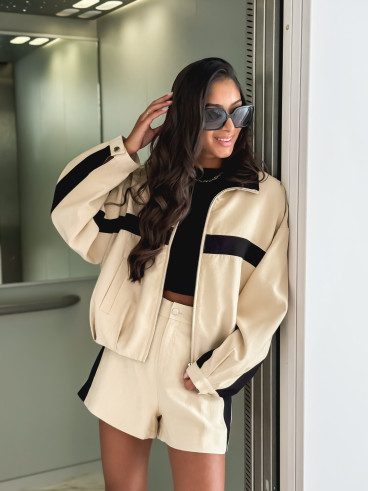Veste Galla - Beige/Noir Veste Galla - Beige/Noir