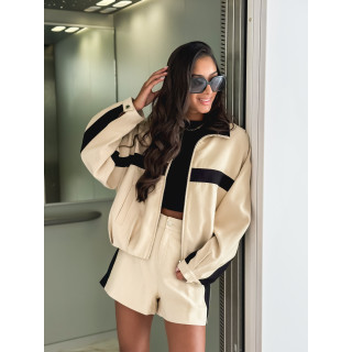 Veste Galla - Beige/Noir