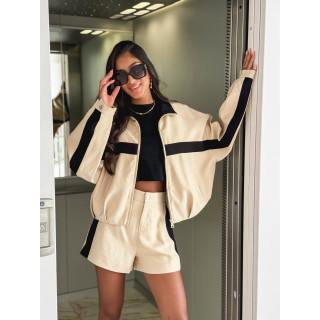Veste Galla - Beige/Noir
