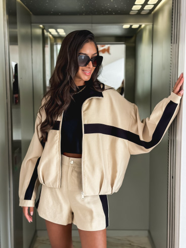 Veste Galla - Beige/Noir Veste Galla - Beige/Noir