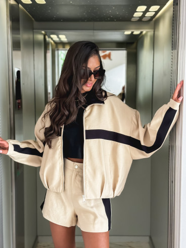 Veste Galla - Beige/Noir Veste Galla - Beige/Noir