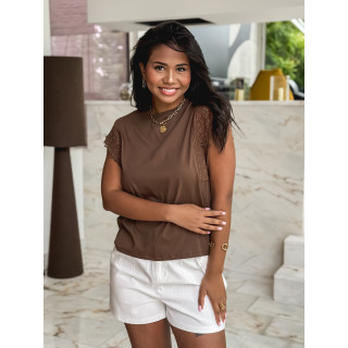 Blouse Lycoris - Marron