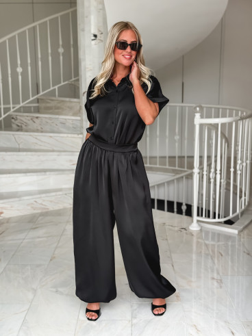 Chemise manches courtes Sybille - Noir Chemise manches courtes Sybille - Noir