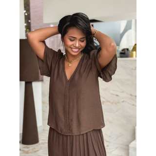Blouse Louisanne - Chocolat