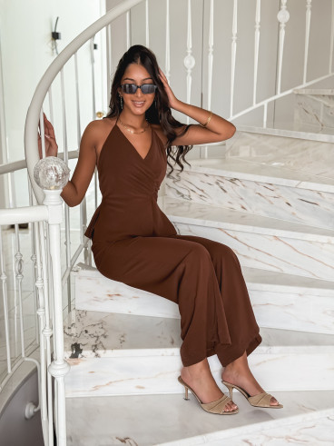 Combinaison pantalon Jalyne - Chocolat
