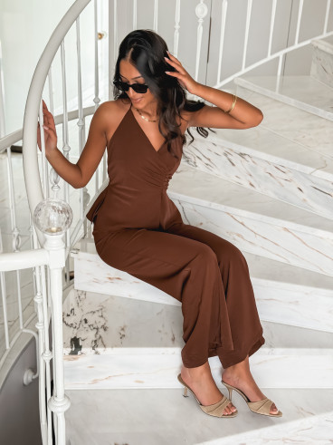 Combinaison pantalon Jalyne - Chocolat