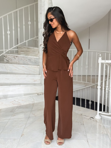 Combinaison pantalon Jalyne - Chocolat