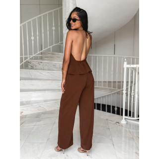 Combinaison pantalon Jalyne - Chocolat
