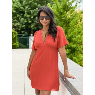 Robe courte Appolla - Terracotta
