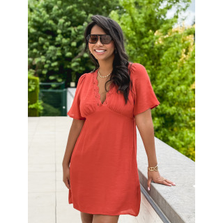 Robe courte Appolla - Terracotta