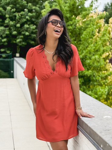 Robe courte Appolla - Terracotta