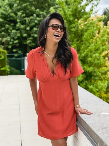 Robe courte Appolla - Terracotta