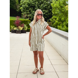Combinaison short Ligné Alizée - Kaki