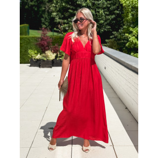 Robe longue Eglantine - Rouge