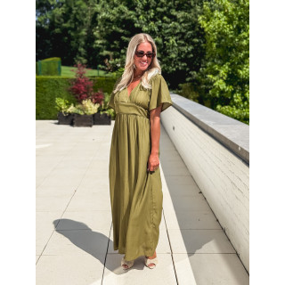 Robe longue Eglantine - Vert