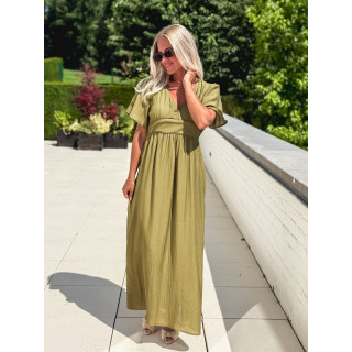 Robe longue Eglantine - Vert