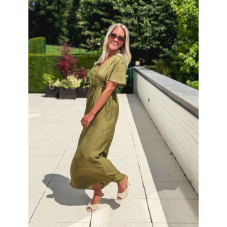 Robe longue Eglantine - Vert