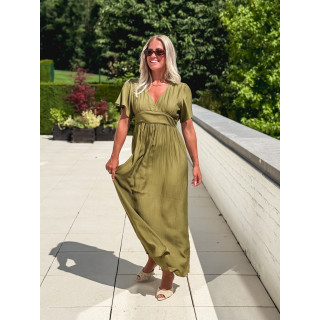 Robe longue Eglantine - Vert