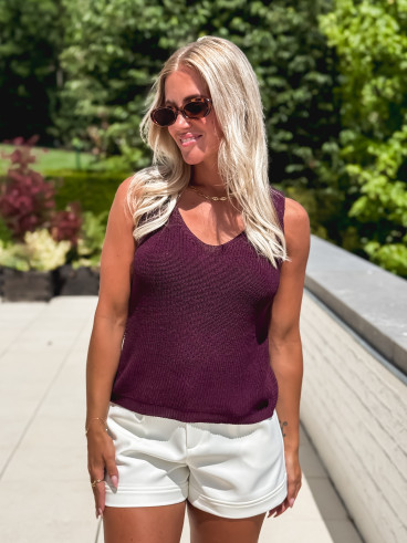 Blouse Oria - Prune