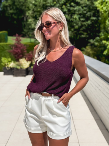 Blouse Oria - Prune