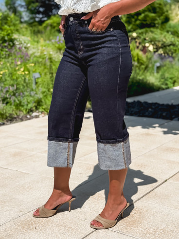 pantacourt Talia - Bleu foncé