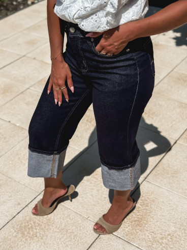 pantacourt Talia - Bleu foncé