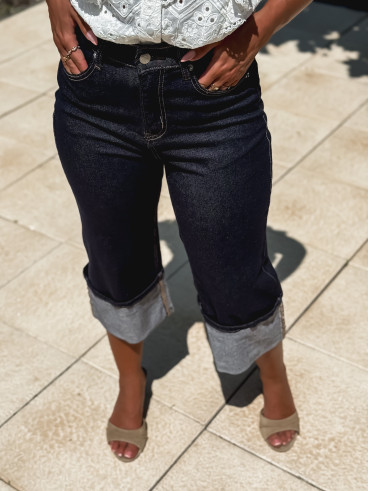 pantacourt Talia - Bleu foncé
