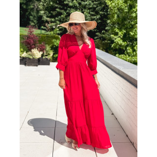 Robe longue Midoli - Rouge