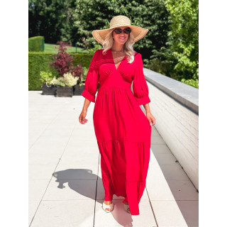 Robe longue Midoli - Rouge