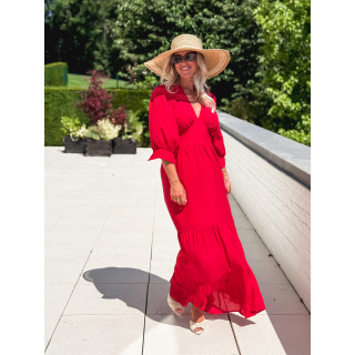Robe longue Midoli - Rouge