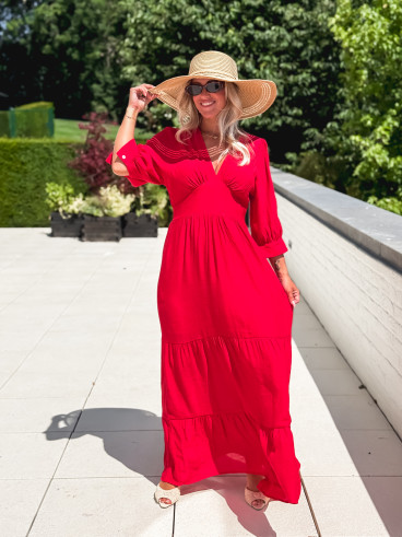 Robe longue Midoli - Rouge