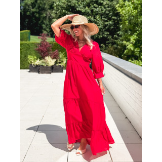 Robe longue Midoli - Rouge