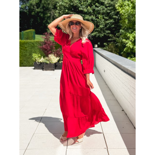 Robe longue Midoli - Rouge
