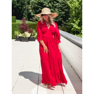 Robe longue Midoli - Rouge