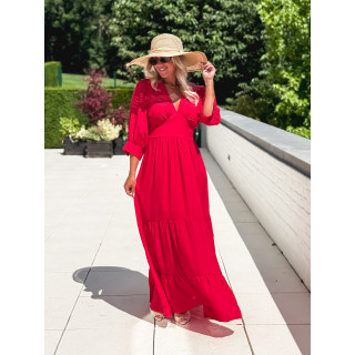 Robe longue Midoli - Rouge