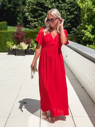 Robe longue Midoli - Rouge
