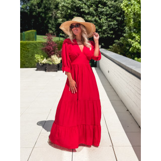 Robe longue Midoli - Rouge