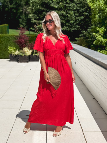 Robe longue Midoli - Rouge