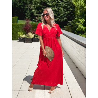 Robe longue Midoli - Rouge