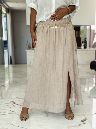 Jupe longue Yona - Beige